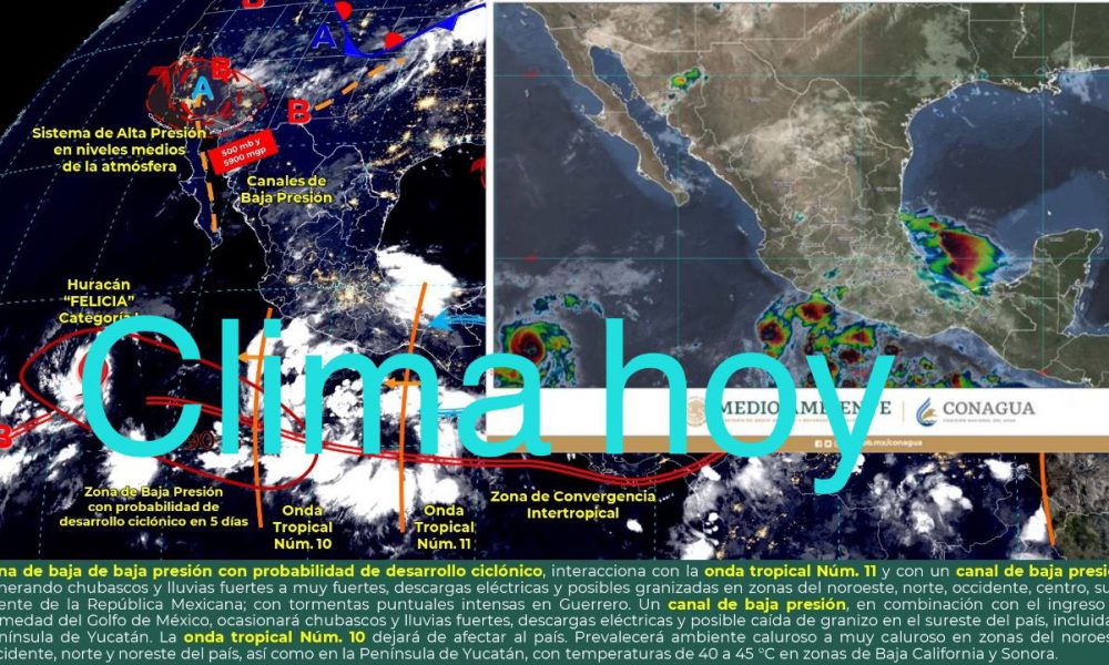 Pron Stico De Chubascos Para Sinaloa Generados Por Canal De Baja